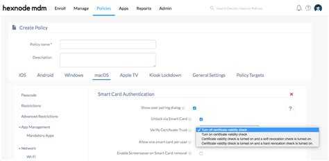 mac os enable smart card login|Configuring a Mac Computer for Smart .